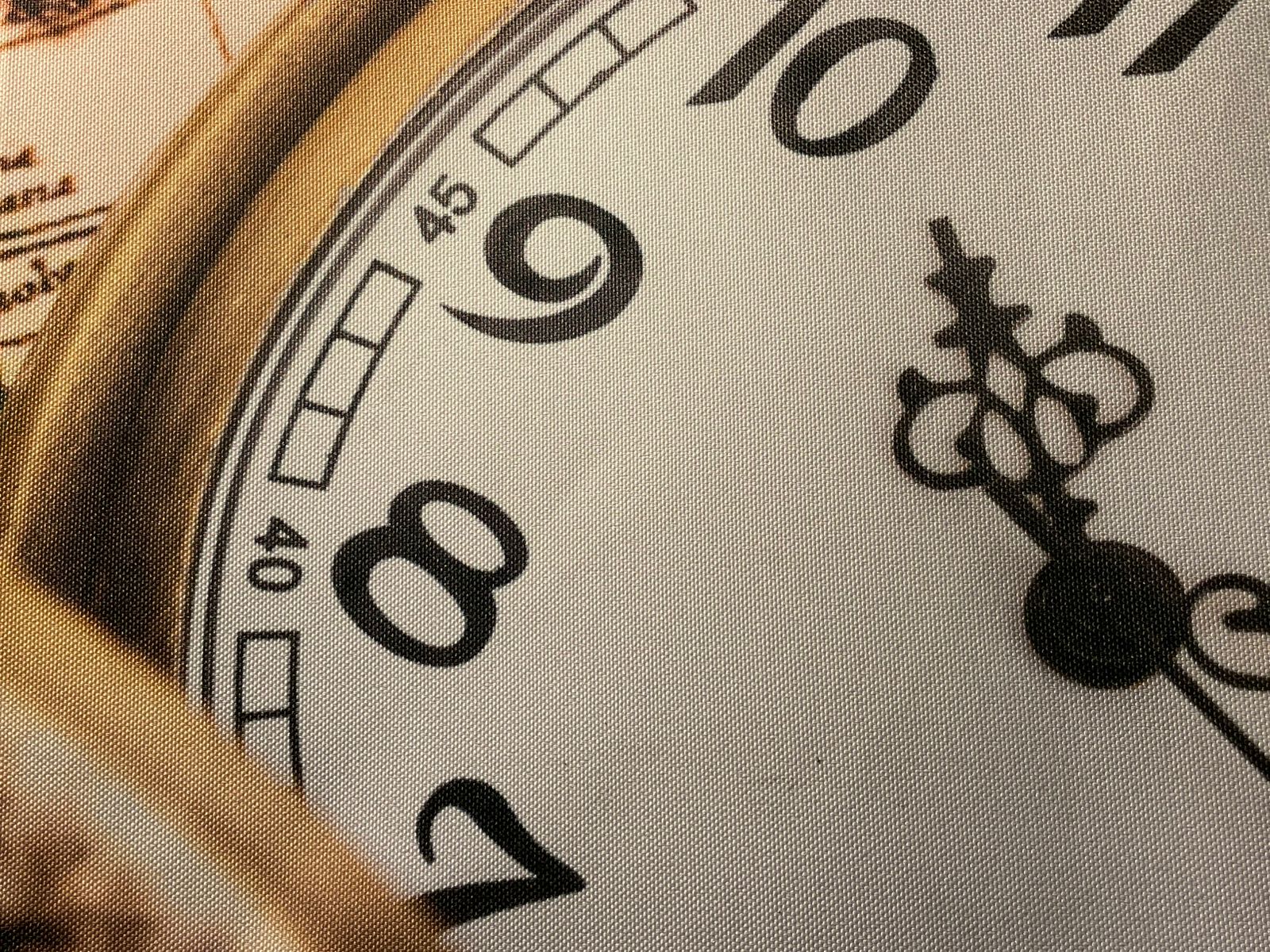 Foto 4 pulgar | Pendón Decorativo Reloj De Bolsillo Y Mapa Antiguo 60x90 Cm
