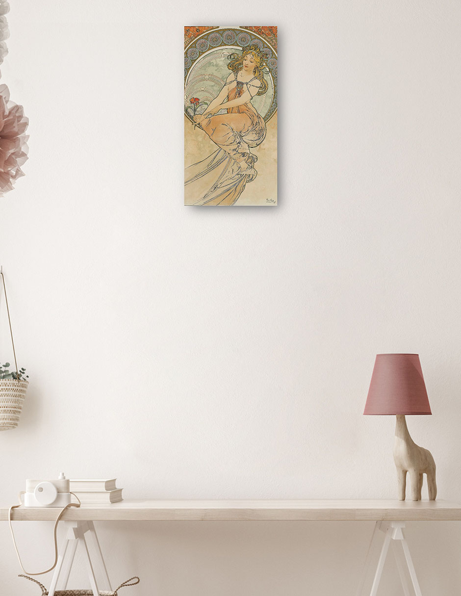 Foto 3 | Cuadro Decorativo - Las Artes 3 (1898)- Alphonse Mucha - Fotografía - 46x89 - Impresión En Lienzo - Fine Art Tj