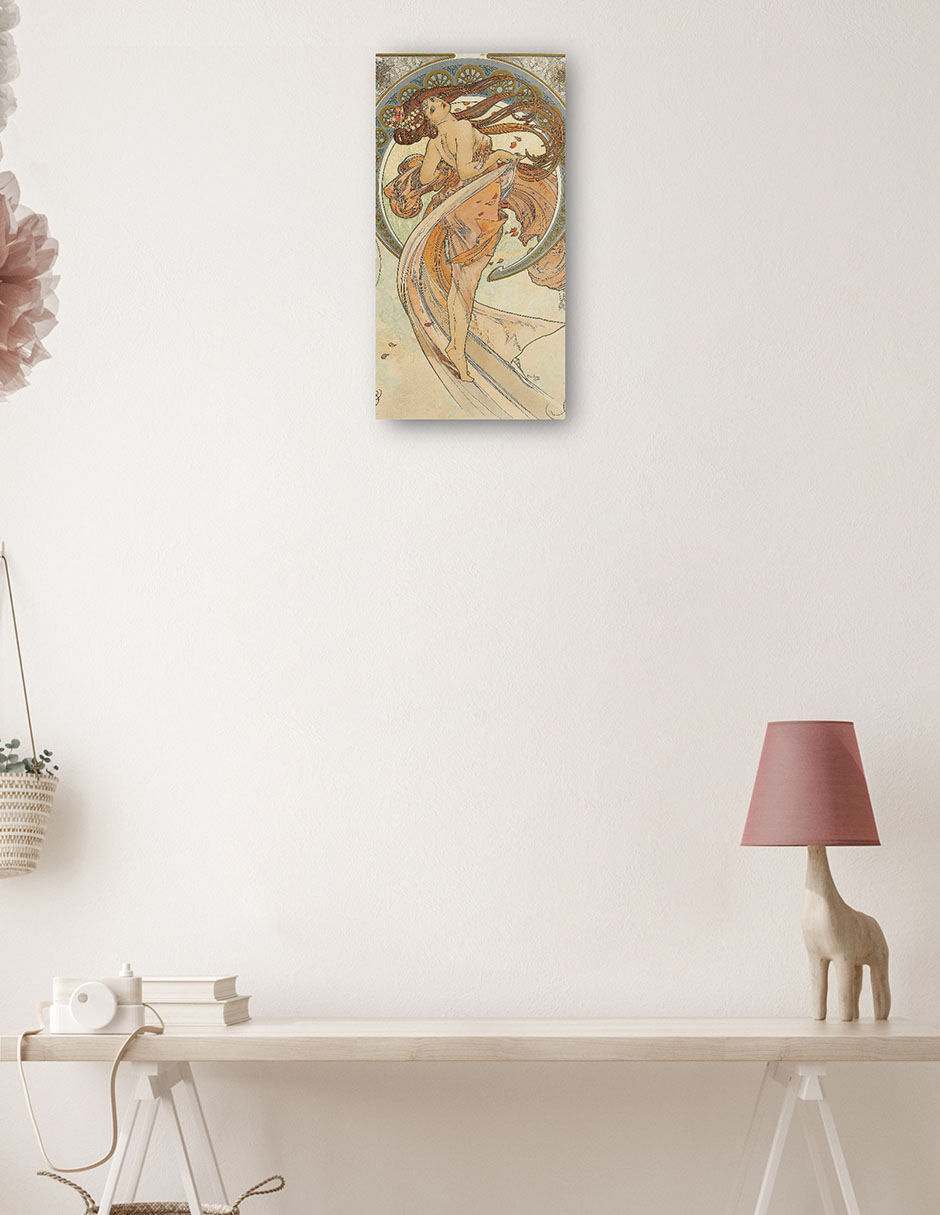 Foto 4 pulgar | Cuadro Decorativo - Las Artes 2 (1898)- Alphonse Mucha - Fotografía - 34x64 - Impresión En Lienzo - Fine Art Tj