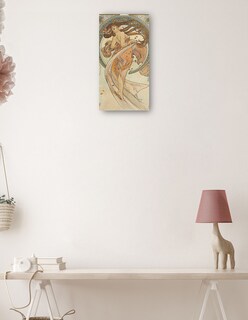 Foto 3 | Cuadro Decorativo - Las Artes 2 (1898)- Alphonse Mucha - Fotografía - 34x64 - Impresión En Lienzo - Fine Art Tj