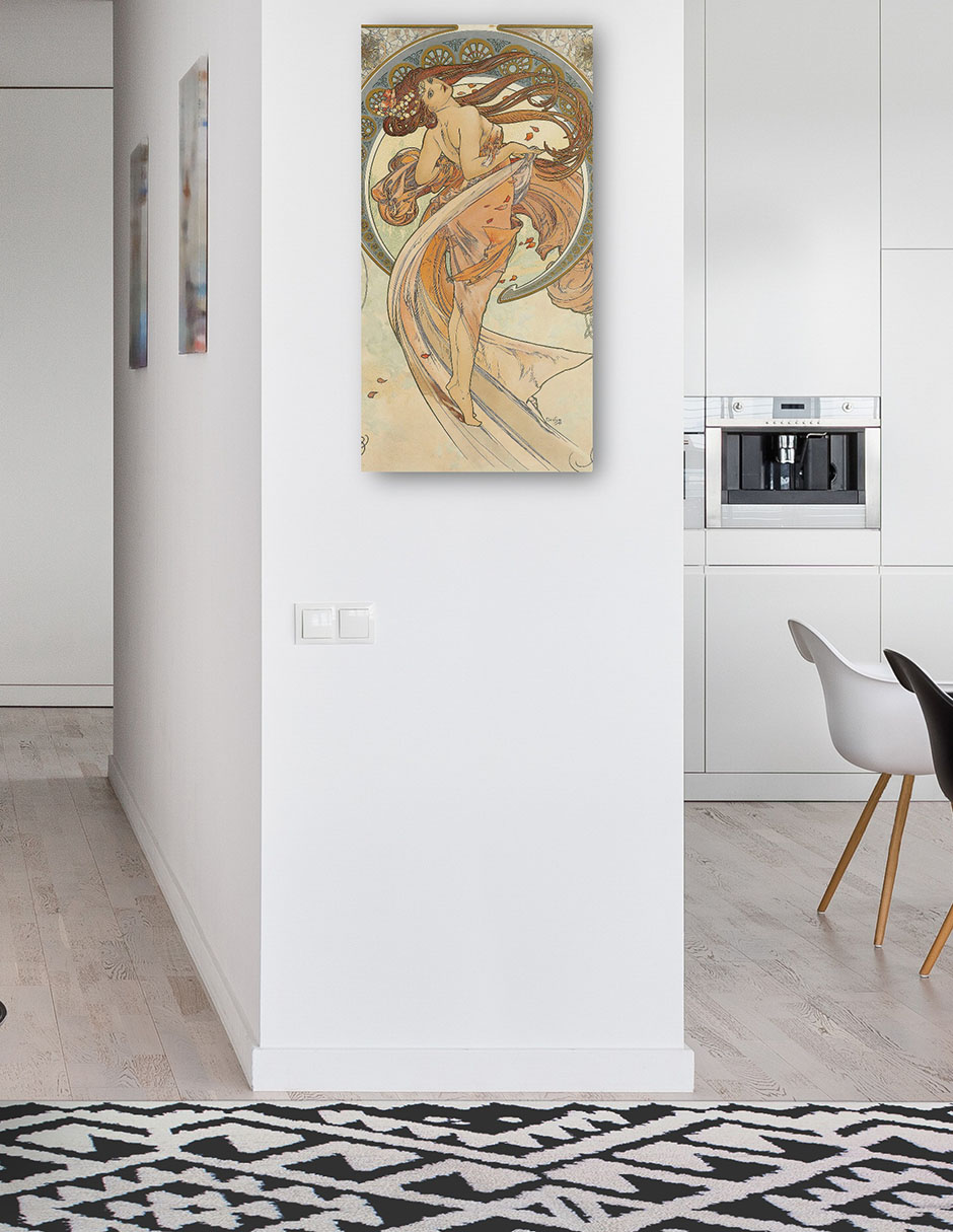 Foto 4 | Cuadro Decorativo - Las Artes 2 (1898)- Alphonse Mucha - Fotografía - 34x64 - Impresión En Lienzo - Fine Art Tj