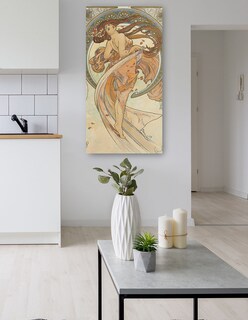 Foto 5 | Cuadro Decorativo - Las Artes 2 (1898)- Alphonse Mucha - Fotografía - 34x64 - Impresión En Lienzo - Fine Art Tj