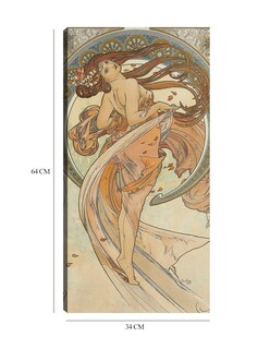 Foto 6 | Cuadro Decorativo - Las Artes 2 (1898)- Alphonse Mucha - Fotografía - 34x64 - Impresión En Lienzo - Fine Art Tj