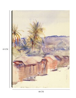 Foto 6 | Cuadro Decorativo - Calle Del Pueblo, Dominica- Abbott Handerson Thayer - Paisaje - 46x61 - Impresión En Lienzo -