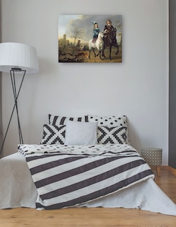 Foto 3 | Cuadro Decorativo - Dama Y Caballero A Caballo- Aelbert Cuyp - Fotografía - 46x61 - Impresión En Lienzo - Fine Art Tj