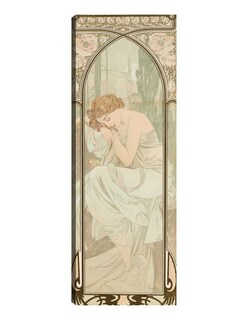 Foto 1 | Cuadro Decorativo - Repos De La Nuit (1899)- Alphonse Mucha - Fotografía - 34x89 - Impresión En Lienzo - Fine Art Tj