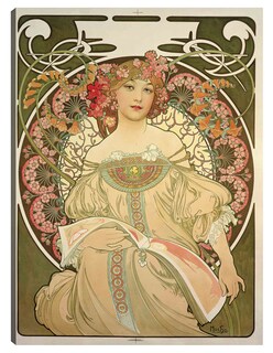Foto 1 | Cuadro Decorativo - Obraz- Alphonse Mucha - Fotografía - 28x36 - Impresión En Lienzo - Fine Art Tj