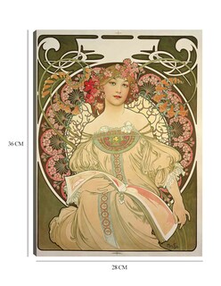 Foto 6 | Cuadro Decorativo - Obraz- Alphonse Mucha - Fotografía - 28x36 - Impresión En Lienzo - Fine Art Tj