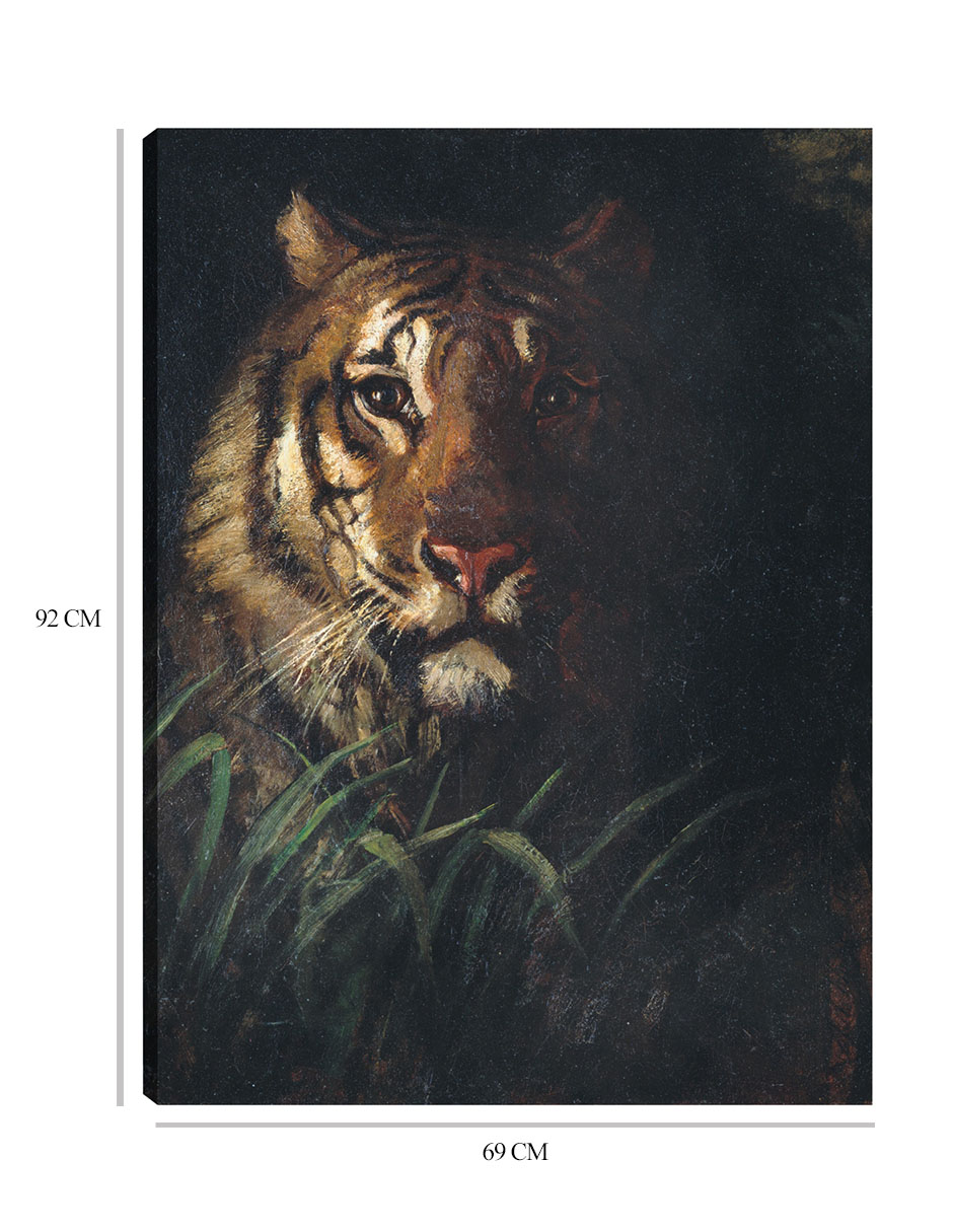 Foto 7 pulgar | Cuadro Decorativo - Cabeza De Tigre (hacia 1874)- Abbott Handerson Thayer - Animales - 69x92 - Impresión En Lie