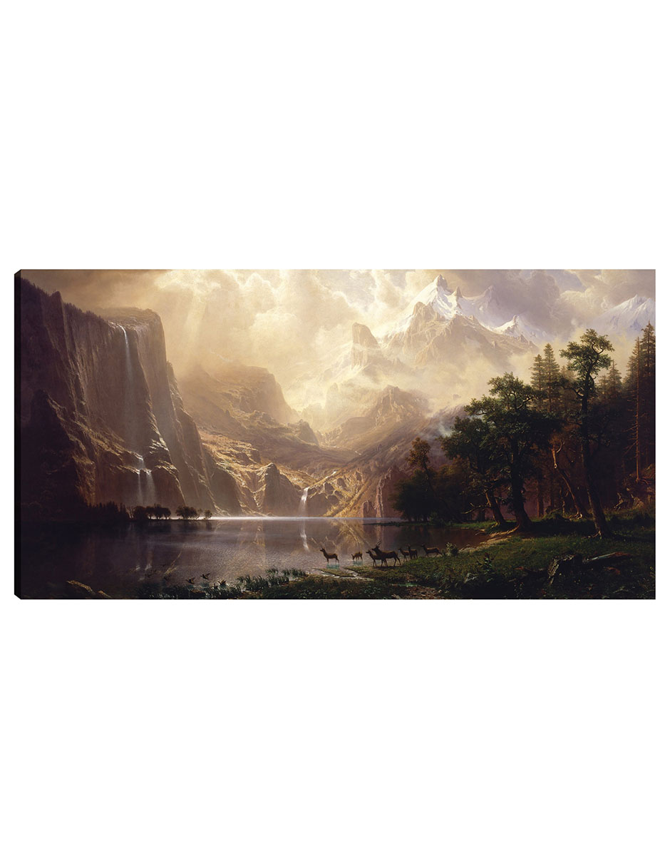 Foto 2 pulgar | Cuadro Decorativo - Entre Sierra Nevada En California- Albert Bierstadt - Paisaje - 46x89 - Impresión En Lienzo -