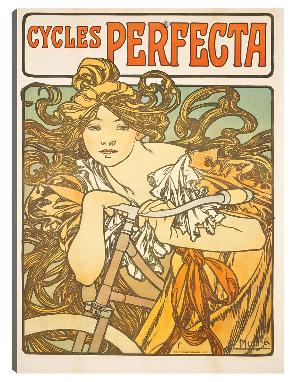 Foto 2 pulgar | Cuadro Decorativo - Ciclos Perfecta (1897)- Alphonse Mucha - Frases - 69x92 - Impresión En Lienzo - Fine Art Tj