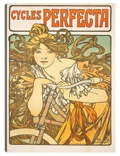 Foto 1 | Cuadro Decorativo - Ciclos Perfecta (1897)- Alphonse Mucha - Frases - 69x92 - Impresión En Lienzo - Fine Art Tj