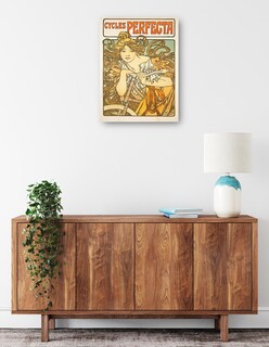 Foto 2 | Cuadro Decorativo - Ciclos Perfecta (1897)- Alphonse Mucha - Frases - 69x92 - Impresión En Lienzo - Fine Art Tj