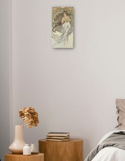 Foto 2 | Cuadro Decorativo - Las Artes 1 (1898)- Alphonse Mucha - Fotografía - 34x64 - Impresión En Lienzo - Fine Art Tj