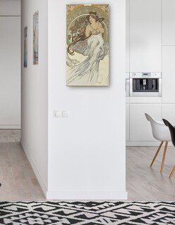 Foto 4 | Cuadro Decorativo - Las Artes 1 (1898)- Alphonse Mucha - Fotografía - 34x64 - Impresión En Lienzo - Fine Art Tj