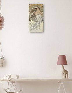 Foto 3 | Cuadro Decorativo - Las Artes 1 (1898)- Alphonse Mucha - Fotografía - 54x102 - Impresión En Lienzo - Fine Art Tj