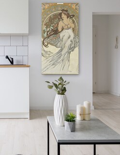 Foto 5 | Cuadro Decorativo - Las Artes 1 (1898)- Alphonse Mucha - Fotografía - 54x102 - Impresión En Lienzo - Fine Art Tj