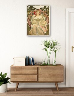 Foto 3 | Cuadro Decorativo - Obraz- Alphonse Mucha - Fotografía - 46x61 - Impresión En Lienzo - Fine Art Tj