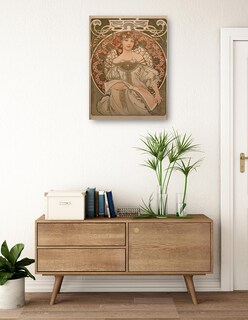 Foto 3 | Cuadro Decorativo - Ensueño- Alphonse Mucha - Fotografía - 69x92 - Impresión En Lienzo - Fine Art Tj
