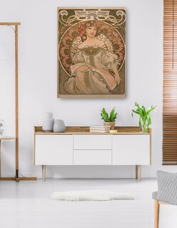Foto 5 | Cuadro Decorativo - Ensueño- Alphonse Mucha - Fotografía - 69x92 - Impresión En Lienzo - Fine Art Tj