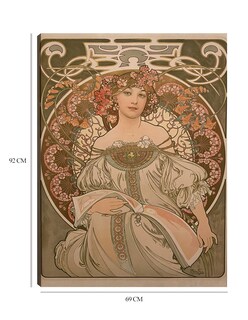 Foto 6 | Cuadro Decorativo - Ensueño- Alphonse Mucha - Fotografía - 69x92 - Impresión En Lienzo - Fine Art Tj