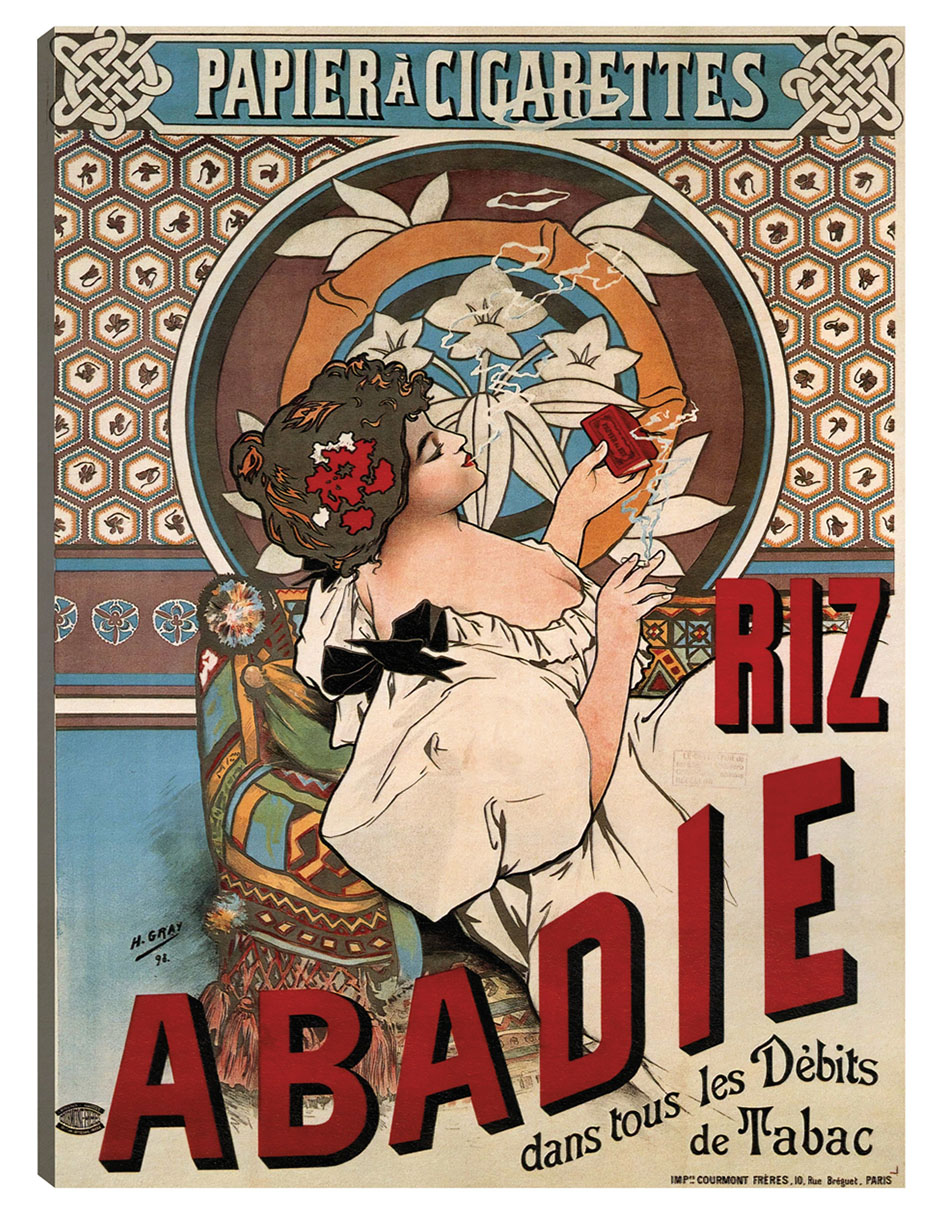 Foto 2 pulgar | Cuadro Decorativo - Abadie Arroz (1898)- Alphonse Mucha - Frases - 28x36 - Impresión En Lienzo - Fine Art Tj