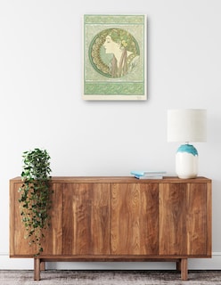 Foto 2 | Cuadro Decorativo - Laurel (1901)- Alphonse Mucha - Fotografía - 46x61 - Impresión En Lienzo - Fine Art Tj