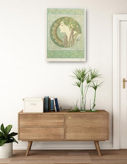 Foto 3 | Cuadro Decorativo - Laurel (1901)- Alphonse Mucha - Fotografía - 46x61 - Impresión En Lienzo - Fine Art Tj