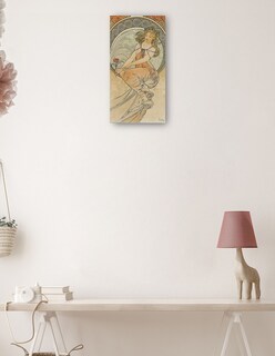 Foto 3 | Cuadro Decorativo - Las Artes 3 (1898)- Alphonse Mucha - Fotografía - 54x102 - Impresión En Lienzo - Fine Art Tj