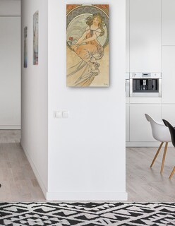 Foto 4 | Cuadro Decorativo - Las Artes 3 (1898)- Alphonse Mucha - Fotografía - 54x102 - Impresión En Lienzo - Fine Art Tj