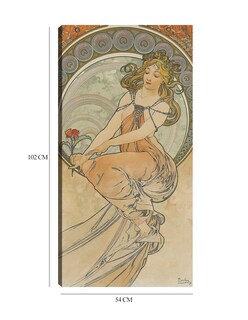 Foto 6 | Cuadro Decorativo - Las Artes 3 (1898)- Alphonse Mucha - Fotografía - 54x102 - Impresión En Lienzo - Fine Art Tj