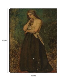 Foto 6 | Cuadro Decorativo - Estudio De Un Modelo- Alfred Stevens - Fotografía - 69x92 - Impresión En Lienzo - Fine Art Tj