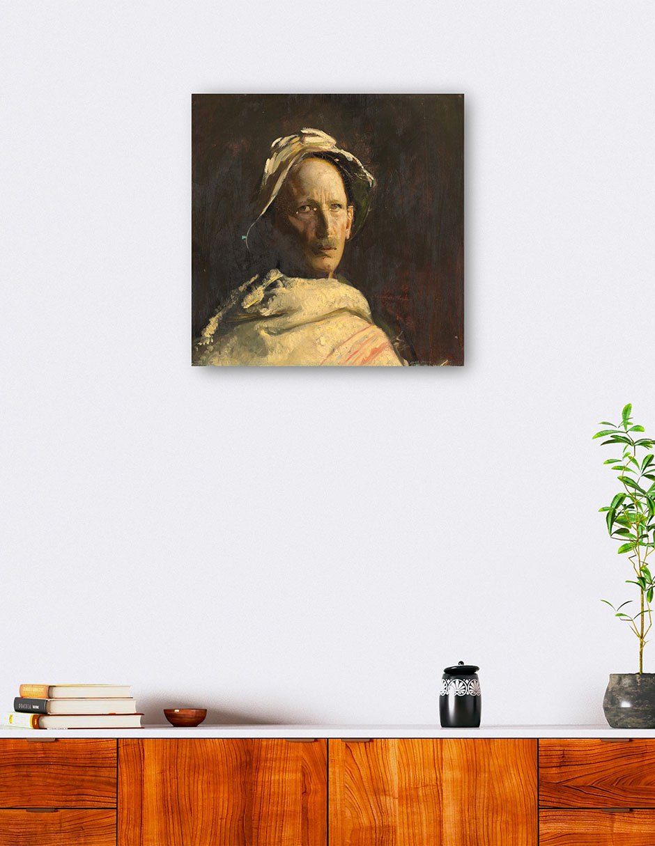Foto 6 pulgar | Cuadro Decorativo - Auto Retrato- Abbott Handerson Thayer - Fotografía - 31x31 - Impresión En Lienzo - Fine Art Tj