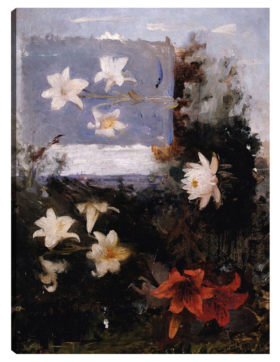 Foto 2 pulgar | Cuadro Decorativo - Estudios Florales (hacia 1886)- Abbott Handerson Thayer - Floral - 69x92 - Impresión En Lie