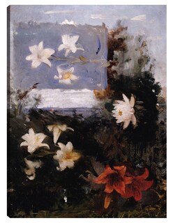 Foto 1 | Cuadro Decorativo - Estudios Florales (hacia 1886)- Abbott Handerson Thayer - Floral - 69x92 - Impresión En Lie