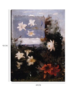 Foto 6 | Cuadro Decorativo - Estudios Florales (hacia 1886)- Abbott Handerson Thayer - Floral - 69x92 - Impresión En Lie