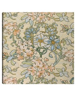 Foto 1 | Cuadro Decorativo - Clemátida (1897-1898)- Alphonse Mucha - Floral - 31x31 - Impresión En Lienzo - Fine Art Tj