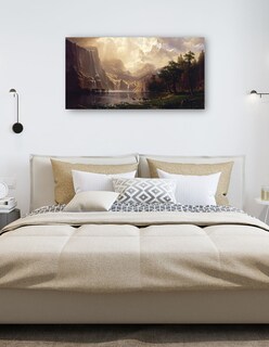 Foto 5 | Cuadro Decorativo - Entre Sierra Nevada En California- Albert Bierstadt - Paisaje - 72x138 - Impresión En Lienzo