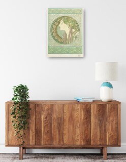 Foto 2 | Cuadro Decorativo - Laurel (1901)- Alphonse Mucha - Fotografía - 69x92 - Impresión En Lienzo - Fine Art Tj