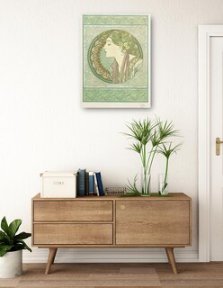 Foto 3 | Cuadro Decorativo - Laurel (1901)- Alphonse Mucha - Fotografía - 69x92 - Impresión En Lienzo - Fine Art Tj