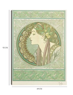 Foto 6 | Cuadro Decorativo - Laurel (1901)- Alphonse Mucha - Fotografía - 69x92 - Impresión En Lienzo - Fine Art Tj