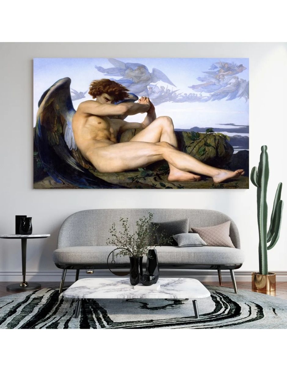Foto 2 | Cuadro Decorativo Angel Caido De Cabanel Sala Comedor 120x80 Cm