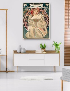Foto 5 | Cuadro Decorativo - Ensueño Imprimeur- Alphonse Mucha - Frases - 28x36 - Impresión En Lienzo - Fine Art Tj