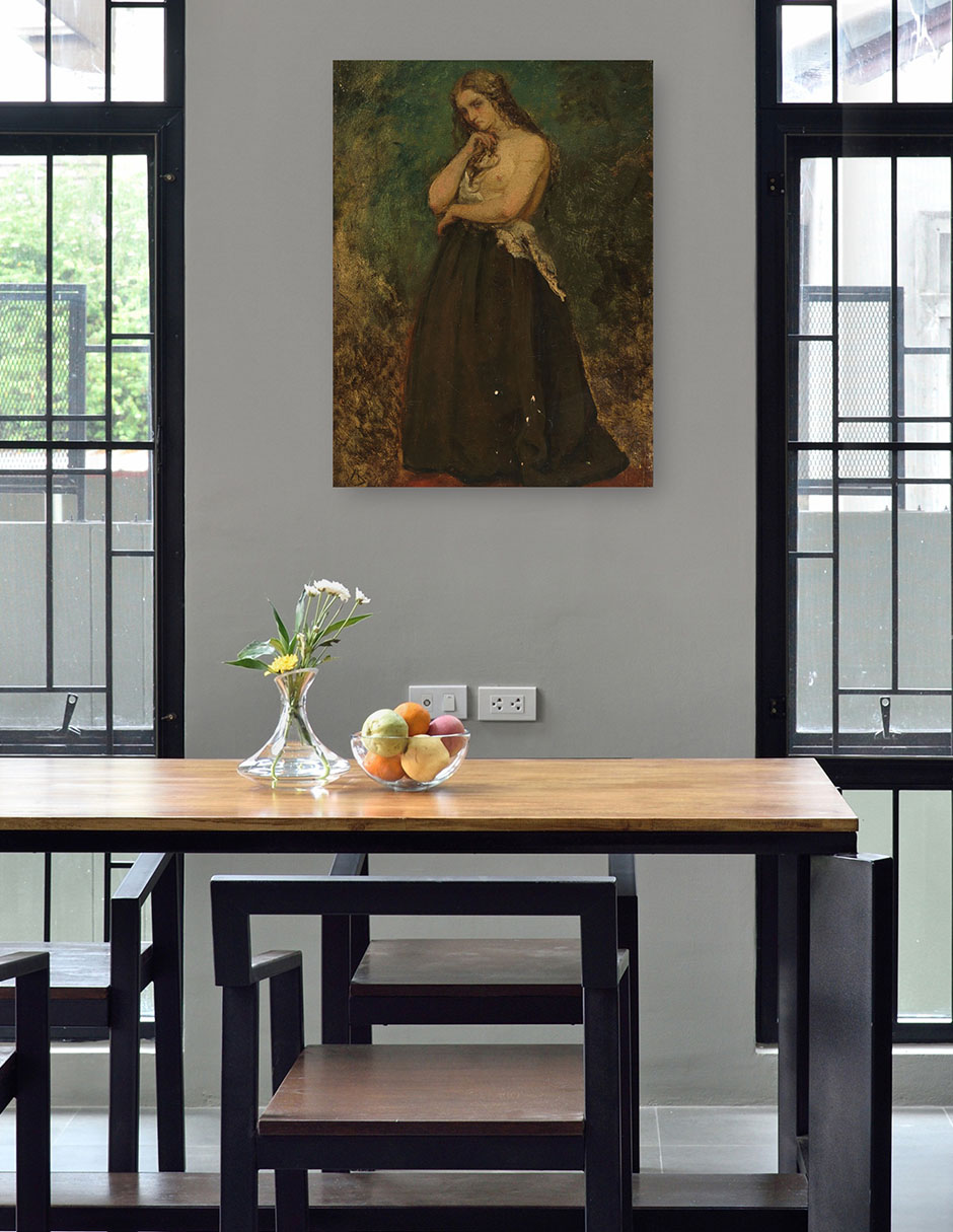 Foto 5 pulgar | Cuadro Decorativo - Estudio De Un Modelo- Alfred Stevens - Fotografía - 46x61 - Impresión En Lienzo - Fine Art Tj