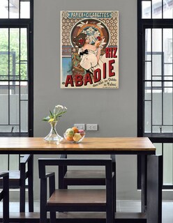 Foto 4 | Cuadro Decorativo - Abadie Arroz (1898)- Alphonse Mucha - Frases - 46x61 - Impresión En Lienzo - Fine Art Tj