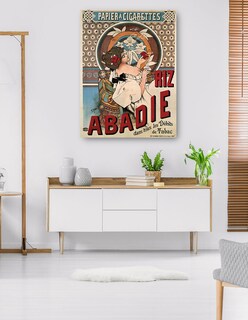 Foto 5 | Cuadro Decorativo - Abadie Arroz (1898)- Alphonse Mucha - Frases - 46x61 - Impresión En Lienzo - Fine Art Tj