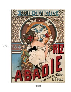 Foto 6 | Cuadro Decorativo - Abadie Arroz (1898)- Alphonse Mucha - Frases - 46x61 - Impresión En Lienzo - Fine Art Tj