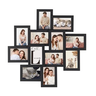 Foto 1 | Portafotos Para Collage Songmics, Paquete De 12 X 15 Cm, Color Negro - Venta Internacional.