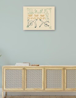 Foto 3 | Cuadro Decorativo - Diseño Abstracto Basado En Arabescos (1900)- Alphonse Mucha - 28x36 - Impresión En Lienzo - Fin
