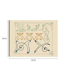 Foto 5 | Cuadro Decorativo - Diseño Abstracto Basado En Arabescos (1900)- Alphonse Mucha - 28x36 - Impresión En Lienzo - Fin